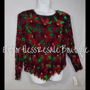 Laurence Kazur Christmas Top